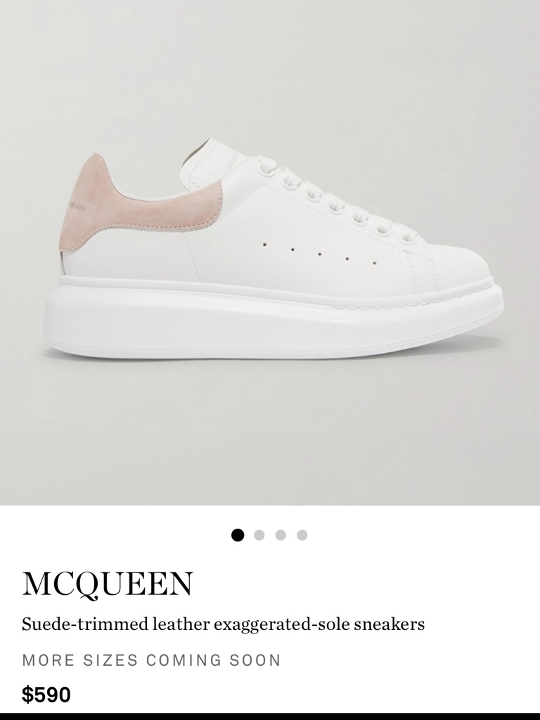 Alexander Mcqueen White Leather Sneakers With Red & Blue Heel Tab